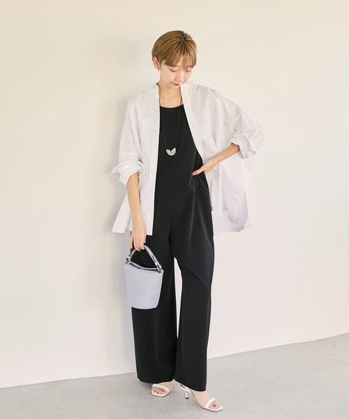 plage（プラージュ）の「《追加》OX Poncho シャツ（シャツ/ブラウス・レディース・サックスブルー/ピンク系その他・FREE）」の4枚目の写真