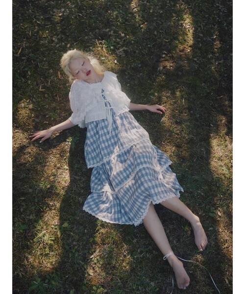 merry jenny(メリージェニー)の「twinkle flower bustier(シャツ/ブラウス・レディース・アイボリー/ブラック・FREE)」の10枚目の写真