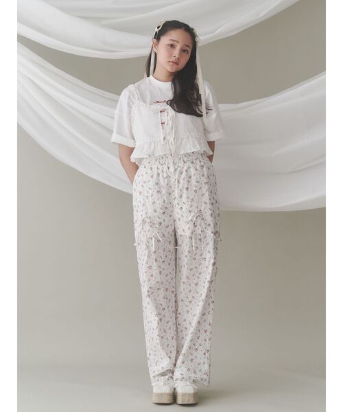 merry jenny(メリージェニー)の「twinkle flower bustier(シャツ/ブラウス・レディース・アイボリー/ブラック・FREE)」の5枚目の写真