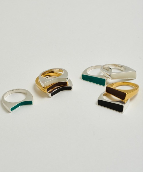 loni（ロニ）の「Color Peak Ring.I（リング・レディース・ホワイト/ブラウン/グリーン/ブラック・#11/#13）」の14枚目の写真