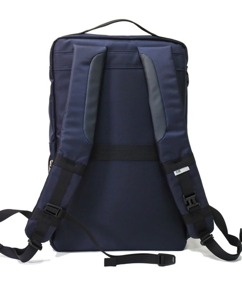 CIE（シー）の「【CIE】SQUARE BACKPACK-01 021826（バックパック/リュック・メンズ・ブラック/グレー/ネイビー・FREE）」の6枚目の写真