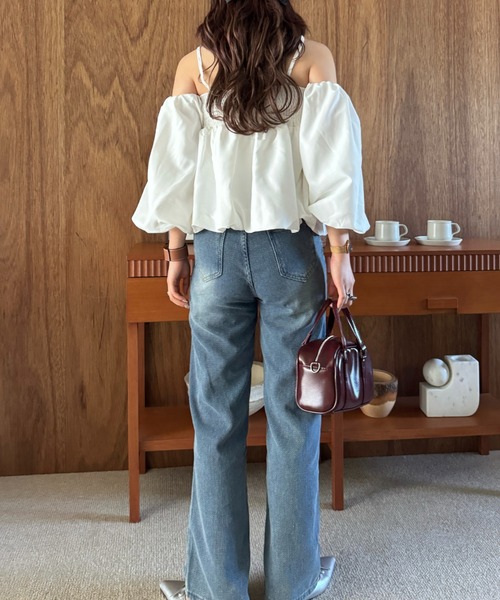 efill（エフィル）の「スリーブ バルーン オフショルダー ブラウス（シャツ/ブラウス・レディース・ホワイト・FREE）」の5枚目の写真