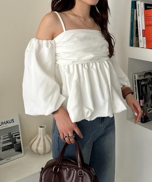 efill（エフィル）の「スリーブ バルーン オフショルダー ブラウス（シャツ/ブラウス・レディース・ホワイト・FREE）」の20枚目の写真