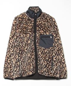 ブランド古着】レオパード総柄 ナイロンジップアップジャケット