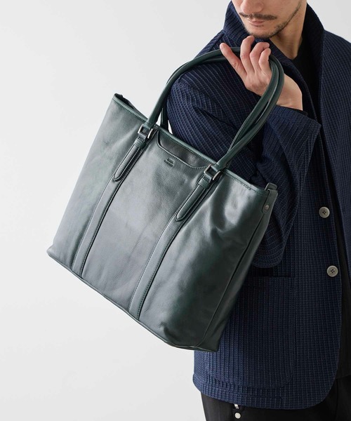 SEEKER/シーカー × UNIONSTATION別注】リアルレザー 牛革 トートバッグ