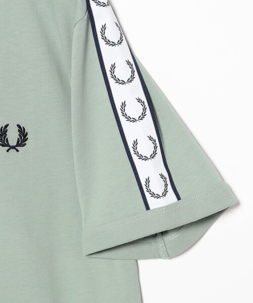 FRED PERRY(フレッドペリー)の「FRED PERRY / TAPED RINGER T-SHIRT(Tシャツ/カットソー・レディース・ブラック/サックスブルー/ホワイト・SMALL)」の20枚目の写真
