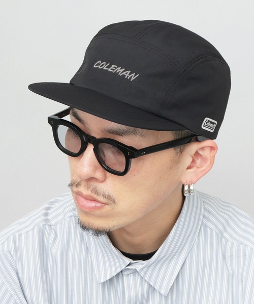 COLEMAN(コールマン)の「Coleman刺繍 撥水 ナイロン ジェットキャップ 吸水速乾スベリ使用(キャップ・メンズ・ブラック/ネイビー/チャコール・FREE)」の7枚目の写真
