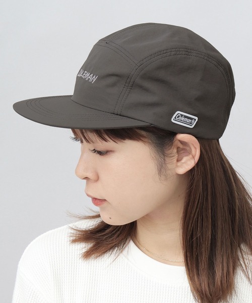 COLEMAN(コールマン)の「Coleman刺繍 撥水 ナイロン ジェットキャップ 吸水速乾スベリ使用(キャップ・メンズ・ブラック/ネイビー/チャコール・FREE)」の10枚目の写真