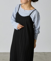 プリーツキャミワンピース