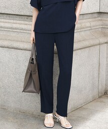 ストレッチジョーゼット テーパード パンツ