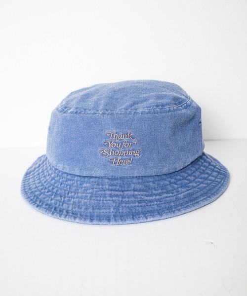 FRUIT OF THE LOOM（フルーツオブザルーム）の「【RS】【FRUIT OF THE LOOM】Pigment BUCKET HAT（ハット・メンズ・インディゴブルー/アイボリー/ブラウン/ベージュ/ブラック・FREE）」の5枚目の写真