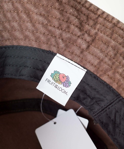 FRUIT OF THE LOOM（フルーツオブザルーム）の「【RS】【FRUIT OF THE LOOM】Pigment BUCKET HAT（ハット・メンズ・インディゴブルー/アイボリー/ブラウン/ベージュ/ブラック・FREE）」の13枚目の写真