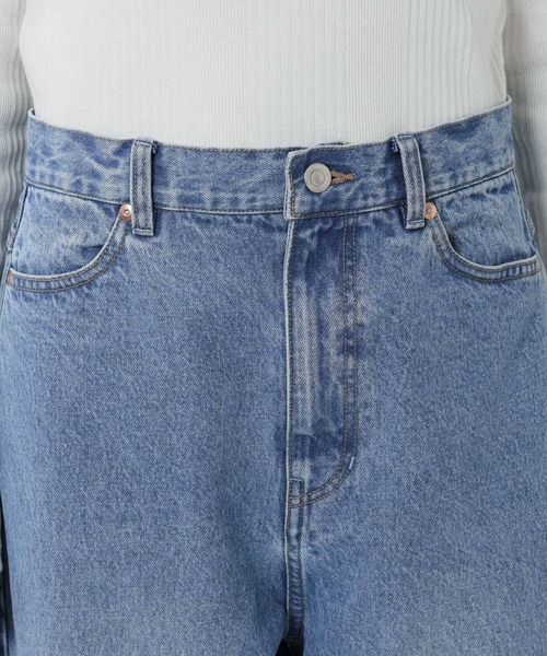 BABYLONE（バビロン）の「バレルレッグデニムパンツ（デニムパンツ・レディース・ブルー/ブラック/ネイビー/ダークブラウン/ベビーピンク/サンドベージュ・38inch/36inch/34inch）」の12枚目の写真