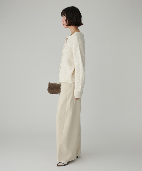 BABYLONE（バビロン）の「バレルレッグデニムパンツ（デニムパンツ・レディース・ブルー/ブラック/ネイビー/ダークブラウン/ベビーピンク/サンドベージュ・38inch/36inch/34inch）」の22枚目の写真