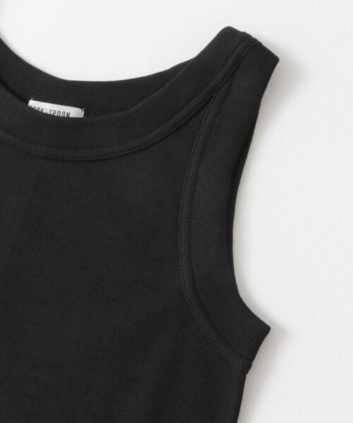 FORK&SPOON（フォークアンドスプーン）の「FORK&SPOON　フライスタンクトップ（タンクトップ・レディース・ブラック/オフホワイト/グレー・1）」の13枚目の写真