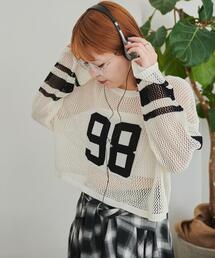 WEGO | WEGO/ナンバリングメッシュショートニット(ニット/セーター)