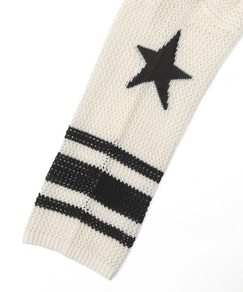 WEGO(ウィゴー)の「WEGO/ナンバリングメッシュショートニット(ニット/セーター・レディース・レッド/ブラック・FREE)」の22枚目の写真