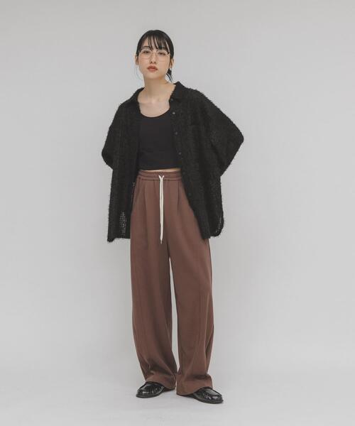 KBF（ケイビーエフ）の「カーブスウェットパンツ（その他パンツ・レディース・ネイビー/グレー/ブラック/ブラウン・ONE）」の18枚目の写真