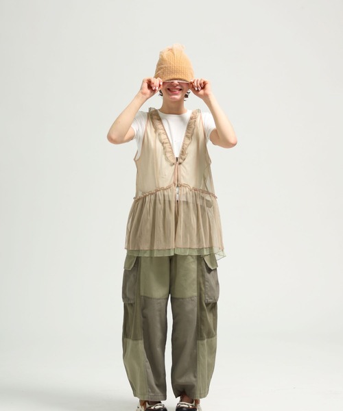 niko and...（ニコアンド）の「オリジナルチュールニットワッチ（ニットキャップ/ビーニー・レディース・マスタード/グレー/ネイビー・FREE）」の14枚目の写真