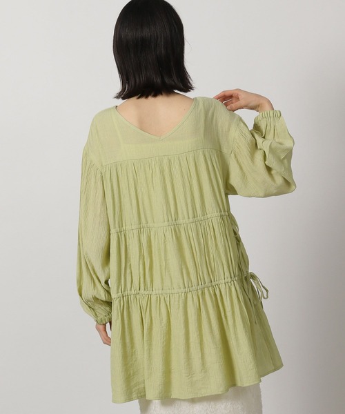 LAKOLE（ラコレ）の「2WAYドロストチュニック / 321405（チュニック・レディース・ミント/ブラック/オフホワイト・FREE）」の18枚目の写真