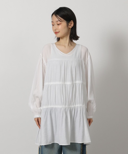 LAKOLE（ラコレ）の「2WAYドロストチュニック / 321405（チュニック・レディース・ミント/ブラック/オフホワイト・FREE）」の17枚目の写真