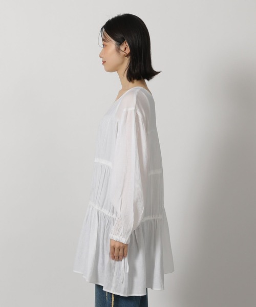 LAKOLE（ラコレ）の「2WAYドロストチュニック / 321405（チュニック・レディース・ミント/ブラック/オフホワイト・FREE）」の16枚目の写真