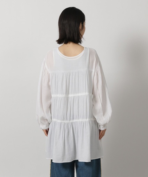 LAKOLE（ラコレ）の「2WAYドロストチュニック / 321405（チュニック・レディース・ミント/ブラック/オフホワイト・FREE）」の15枚目の写真