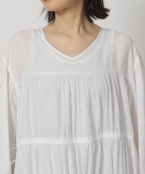 LAKOLE（ラコレ）の「2WAYドロストチュニック / 321405（チュニック・レディース・ミント/ブラック/オフホワイト・FREE）」の14枚目の写真