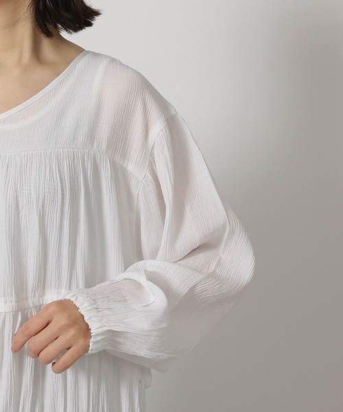 LAKOLE（ラコレ）の「2WAYドロストチュニック / 321405（チュニック・レディース・ミント/ブラック/オフホワイト・FREE）」の13枚目の写真