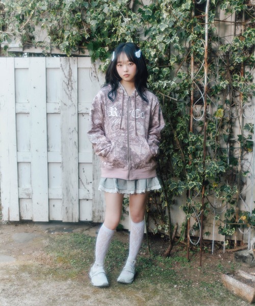 FCMM(エフシーエムエム)の「【日本限定】REALTREE ZIP UP / リアルツリージップアップフーディ(パーカー・レディース・グレー/ピンク・SMALL/MEDIUM)」の7枚目の写真