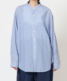 THE SHINZONE（ザ　シンゾーン）の「STAND COLLAR DADDY SHIRT スタンドカラー シアー ダディシャツ（シャツ/ブラウス・メンズ）」