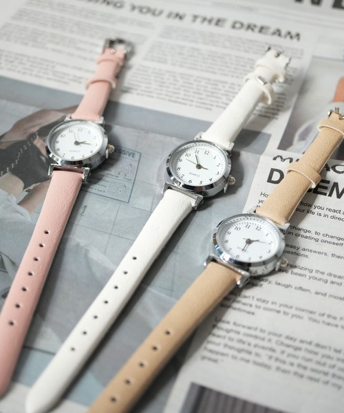 セール】【 Port / ポート 】 シンプル カラー ベルト ウォッチ