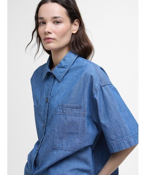 Barbour(バブアー)の「Melanie シャツ(シャツ/ブラウス・レディース・ライトブルー・8/10)」の5枚目の写真