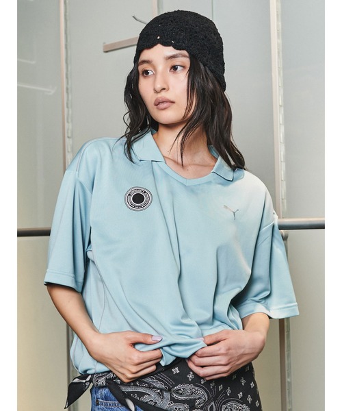 ブラウス シャツ PUMA UNGRID FOOTBALL SHIRTS レディース PUMA ブラウス シャツ UNGRID FOOTBALL SHIRTS レディース