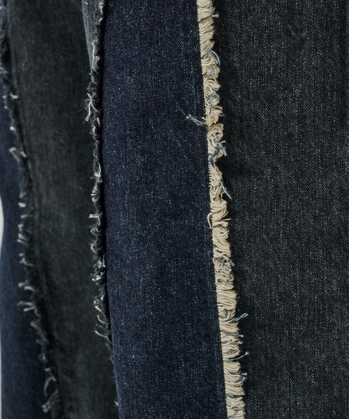 Jieda（ジエダ）の「別注 SWITCHING OVER DENIM PANTS（デニムパンツ・メンズ・ブラック・2/1）」の9枚目の写真