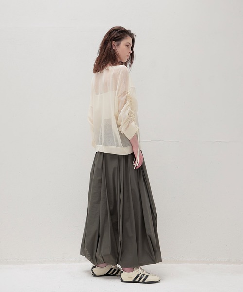 DRESSLAVE(ドレスレイブ)の「ALLONGE sheer string sleeve pull(シアーストリングスリーブプルオーバー)(ニット/セーター・レディース・イエロー/ホワイト/グレー/ブルー/レッド/ネイビー・38)」の9枚目の写真