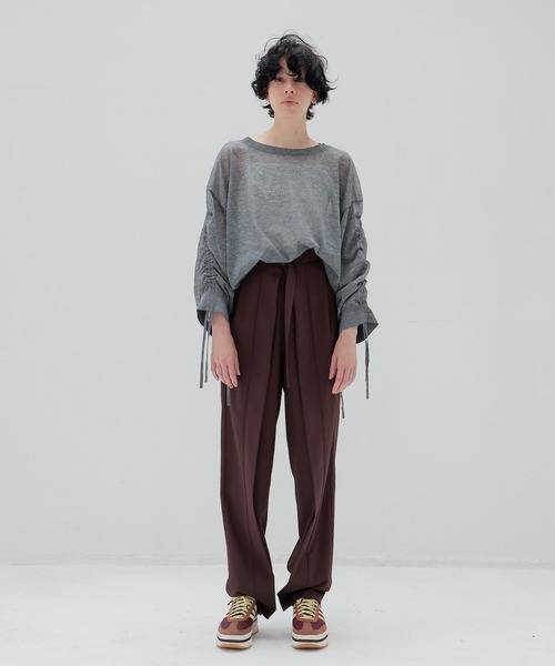 DRESSLAVE(ドレスレイブ)の「ALLONGE sheer string sleeve pull(シアーストリングスリーブプルオーバー)(ニット/セーター・レディース・イエロー/ホワイト/グレー/ブルー/レッド/ネイビー・38)」の17枚目の写真