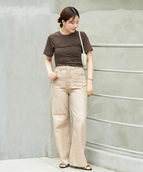 新品未使用　plage Tendre nature color デニム plage ジーンズ デニム デニムパンツ Tendre nature color