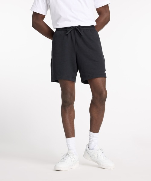 NEW BALANCE(ニューバランス)の「Sport Essentials スウェットショーツ 7インチ(スウェットパンツ・メンズ・ライトグレー/ブラック・MEDIUM/LARGE/X-LARGE/XX-LARGE/SMALL)」の1枚目の写真