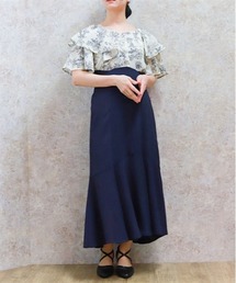 axes femme | ハイウエストドッキングワンピース(ワンピース)