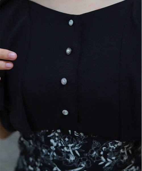 axes femme（アクシーズファム）の「ハイウエストドッキングワンピース（ワンピース・レディース・グレイッシュベージュ/ブラック/ネイビー/ワイン・FREE）」の11枚目の写真
