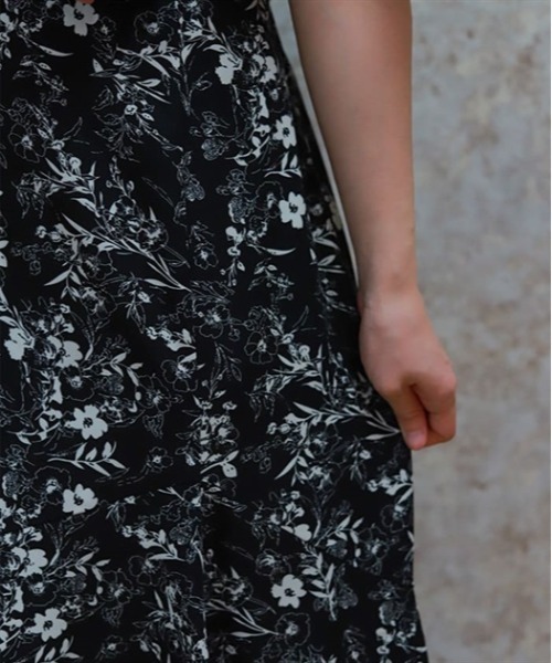 axes femme（アクシーズファム）の「ハイウエストドッキングワンピース（ワンピース・レディース・グレイッシュベージュ/ブラック/ネイビー/ワイン・FREE）」の12枚目の写真
