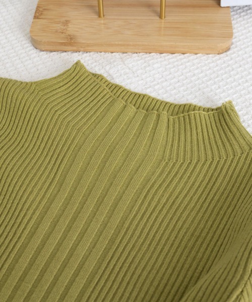 Miniministore(ミニミニストア)の「プチハイネックリブニットトップスきれいめ(ニット/セーター・レディース・ブラック/ブルー/アイボリー/ブラウン/モスグリーン/ライトグレー/ホワイト/コーラル・FREE)」の19枚目の写真