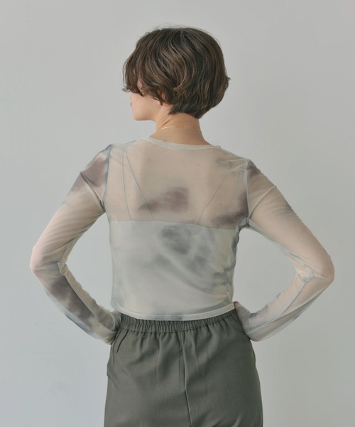 full/fill.(フルフィル)の「タイダイシアートップス(Tシャツ/カットソー・レディース・アイボリー/グレー・FREE)」の10枚目の写真