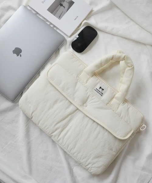 Sowel.(ソエル)の「【 Sowel. / ソエル 】 持ち手付き キルティング PC&タブレットケース #(PC・タブレットケース・レディース・ブラック/ライトブルー/ホワイト・FREE)」の13枚目の写真