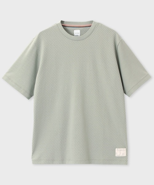 Cropped Logo'ジャカードチェック 半袖カットソー / 153507 919T
