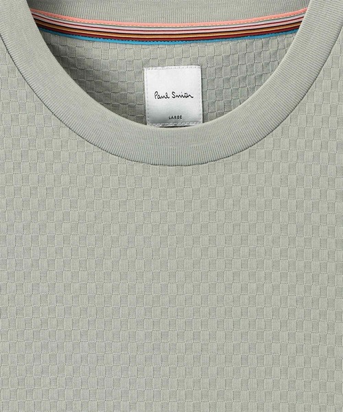 Cropped Logo'ジャカードチェック 半袖カットソー / 153507 919T