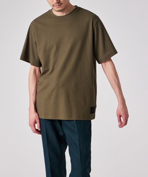 Cropped Logo'ジャカードチェック 半袖カットソー / 153507 919T