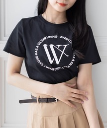 clear | サークルロゴプリントTシャツ[着回し抜群 大人 カジュアル]≪2025SS新作≫(Tシャツ/カットソー)