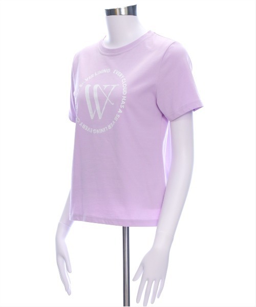 clear（クリア）の「サークルロゴプリントTシャツ[着回し抜群 大人 カジュアル]≪2025SS新作≫（Tシャツ/カットソー・レディース・ミント/ラベンダー/オフホワイト/ブラック・F）」の9枚目の写真